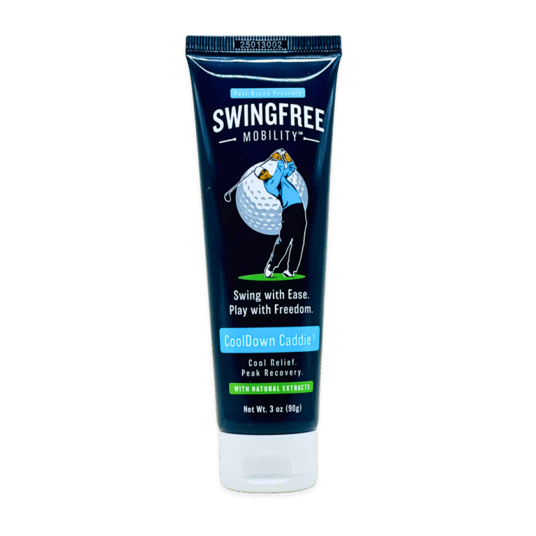 CoolDown Caddie is your post-round recovery solution. Reduce soreness, calm muscles, and get your body ready to perform again.